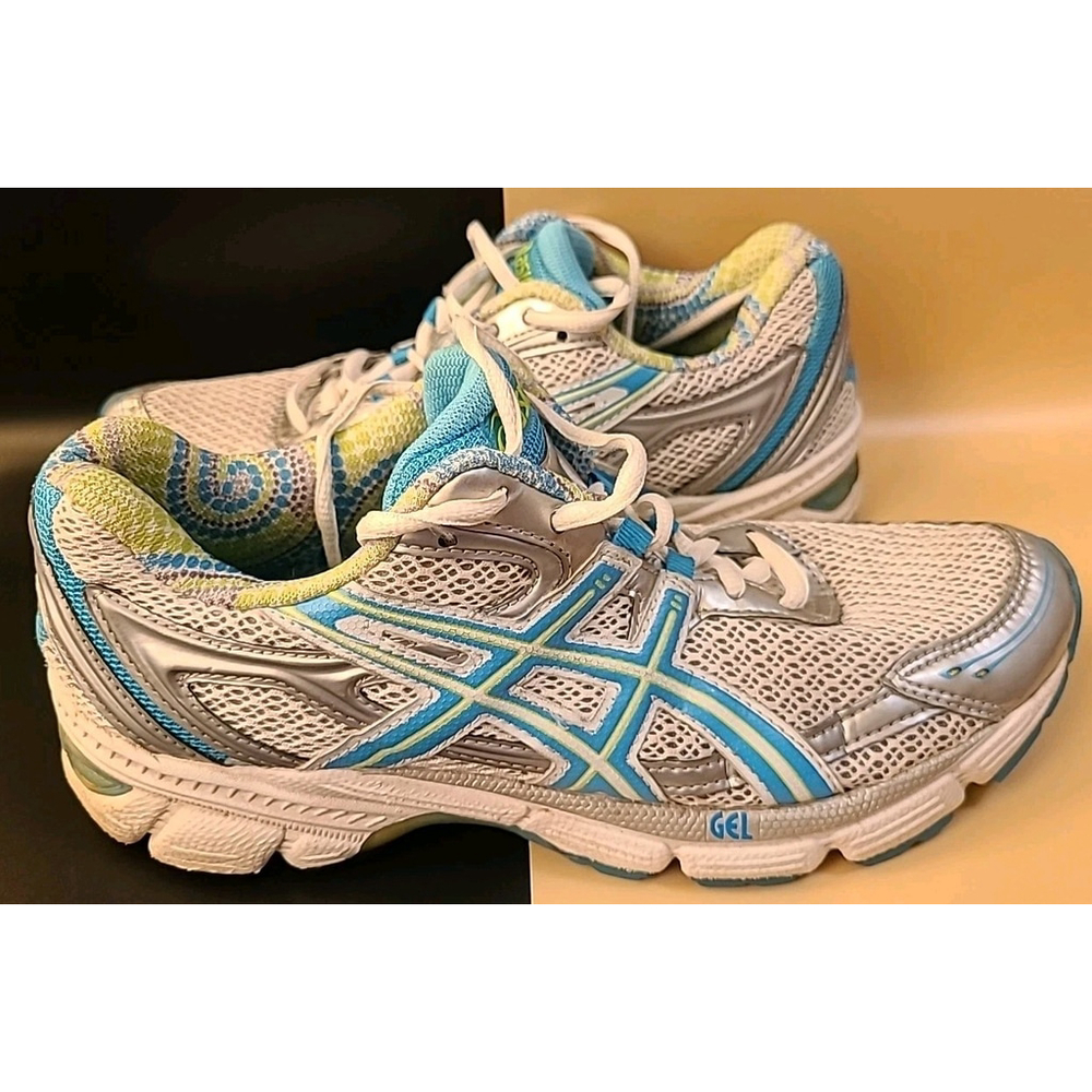 Asics Running Shoes Womens Size 7.5 Gel Duomax Gray Blue T27BQ Sneakers Gym - Picture 3 of 13